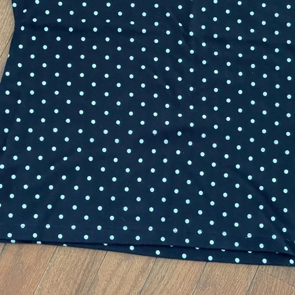 Karen Scott Black White Polka Dot Top Size Large - Picture 4 of 16